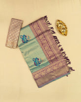 SC3563 - TISSUE SAREE WITH SEPERATE WORK BLOUSE
